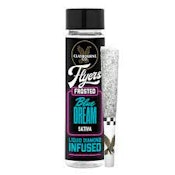 BLUE DREAM FROSTED FLYERS LIQUID DIAMOND INFUSED PREROLLS 1G 2/PK