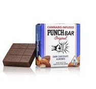 DARK CHOCOLATE ALMOND BAR 100MG