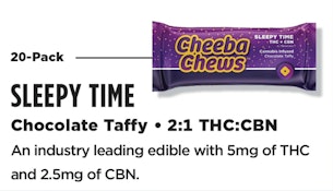 2:1 THC:CBN CHOCOLATE TAFFY 100MG