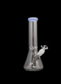 #30 MEDIUM GLASS BONG WITH COLOR MOUTHPIECE