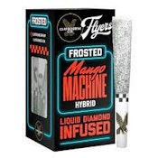 MANGO MACHINE FROSTED FLYERS LIQUID DIAMOND INFUSED PREROLLS 2.5G 5/PK