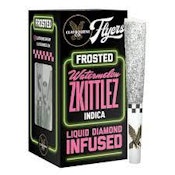 WATERMELON ZKITTLEZ FROSTED FLYERS LIQUID DIAMOND INFUSED PREROLLS 2.5G 5/PK