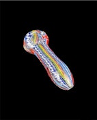 #27 CA MADE HANDBLOWN GLASS PIPE WITH DICHRO