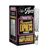PINEAPPLE EXPRESS FROSTED FLYERS LIQUID DIAMOND INFUSED PREROLLS 2.5G 5/PK